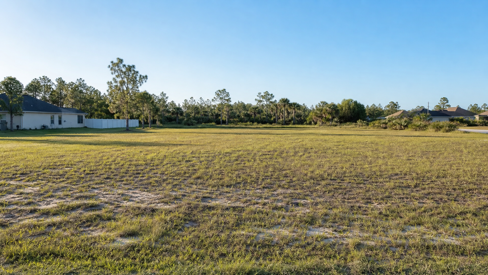 Representative Central Florida residential lot